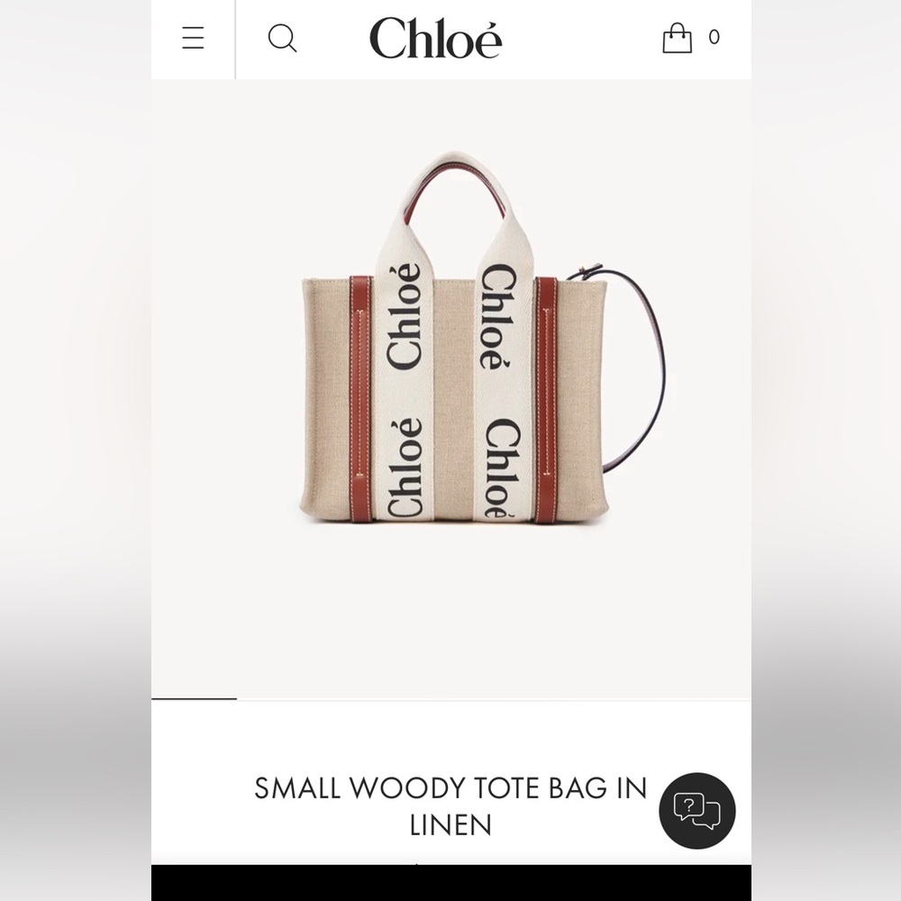 Chloe small tote bag canvas